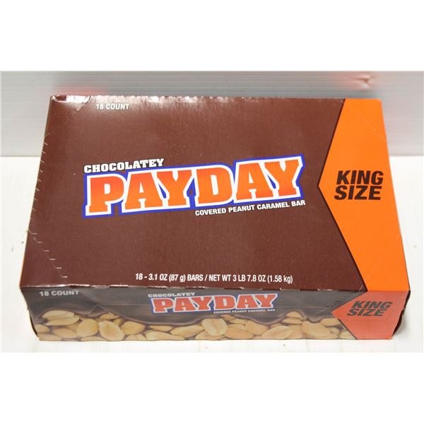 18 COUNT KING SIZE CHOCLATEY PAYDAY COVERED PEANUT