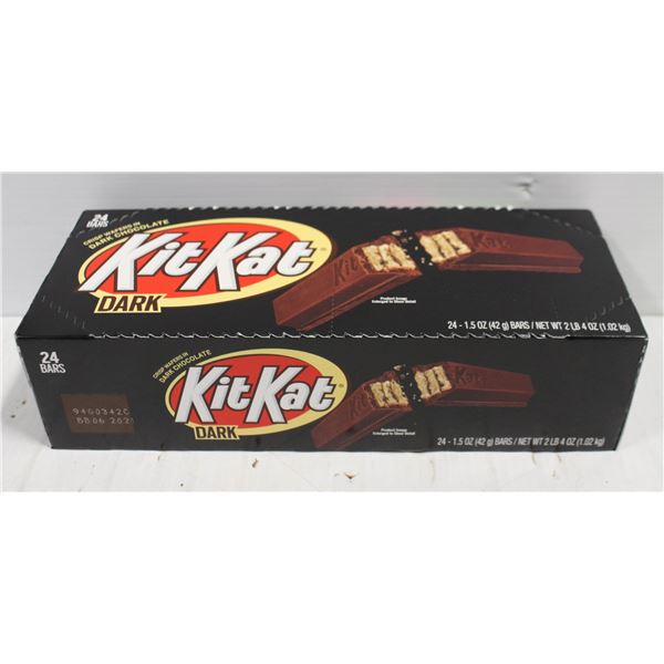 CASE OF KIT-KAT DARK CHOCOLATE BARS, 24 BARS TOTAL