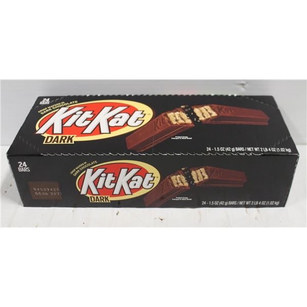 CASE OF KIT-KAT DARK CHOCOLATE BARS, 24 BARS TOTAL