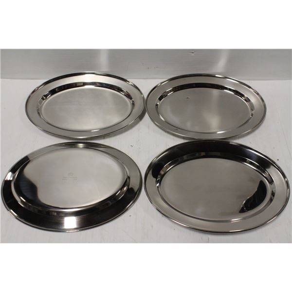 LOT OF 4 NEW JOHNSON ROSE 11.5" X 8.5" S/S OVAL