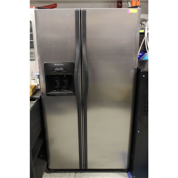 FRIGIDAIRE STAINLESS STEEL FRIDGE/FREEZER *AS IS