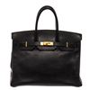 Image 1 : Hermes Black Ardennes Leather Birkin 35cm Handbag
