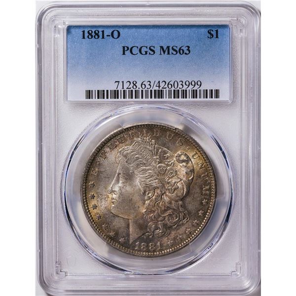 1881-O $1 Morgan Silver Dollar Coin PCGS MS63
