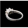 Image 3 : 14KT White Gold EGL USA Certified 1.55 ctw Diamond Ring