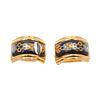 Image 2 : Hermes Gold Enamel Ear Clips Earring