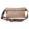 Image 4 : Gucci Beige Brown GG Canvas Web Waist Belt Bag