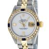Image 1 : Rolex Ladies 2 Tone MOP & Sapphire Diamond Datejust Wriswatch