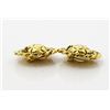 Image 3 : Chanel Gold-tone Metal Round Quilt Curb Chain Clip-on Earrings