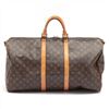 Image 3 : Louis Vuitton Brown Monogram Canvas Leather Keepall 55 cm Bandouliere Duffle Bag