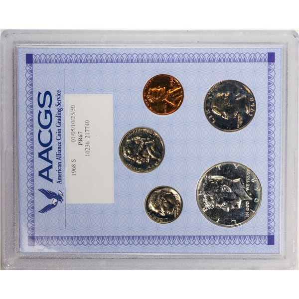 1968-S Proof Coin Set AACGS PR67