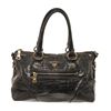 Image 2 : Prada Black Vitello Daino Leather Bauletto 2Way Bag