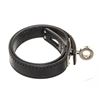 Image 5 : Hermes Black Leather Kelly Double Tour Bracelet