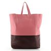 Image 2 : Celine Vertical Bi-Cabas Tote Leather Large Pink, Red