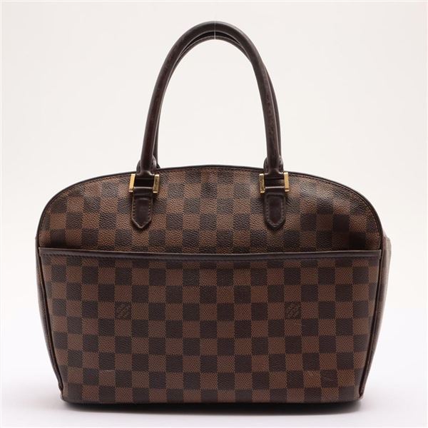 Louis Vuitton Damier Ebene Canvas Leather Sarria Horizontal Bag