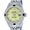 Image 1 : Rolex Ladies Stainless Steel Yellow Diamond & Sapphire Datejust Wristwatch