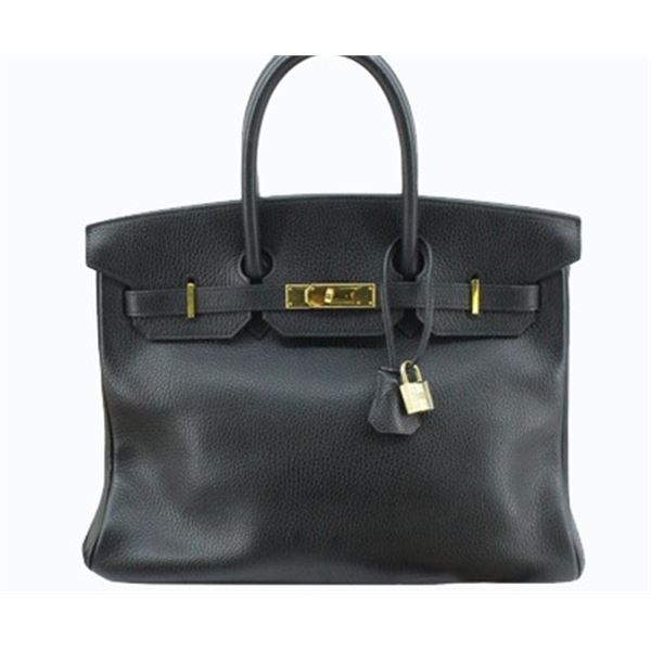 Hermes Black Togo Leather Birkin 35 cm Handbag GHW