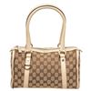 Image 1 : Gucci Beige GG Canvas Leather Abbey Boston Bag