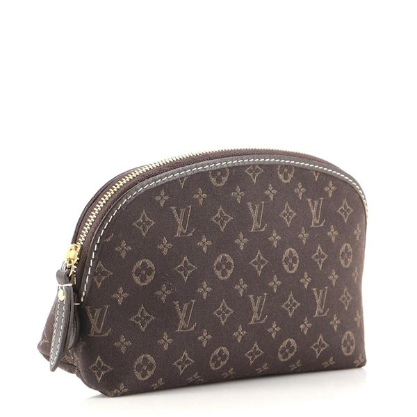 Louis Vuitton Brown Mini Lin Cosmetic Pouch