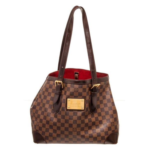 Louis Vuitton Brown Hampstead MM Tote Bag