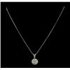 Image 2 : 0.79 ctw Diamond Necklace - 14KT White Gold