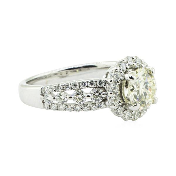 1.88 ctw Diamond Engagement Ring - 18KT White Gold