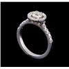 Image 4 : 0.93 ctw Diamond Ring - 14KT White Gold
