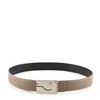 Image 1 : Hermes A Cheval Reversible Belt Leather Thin Gray