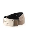 Image 3 : Hermes A Cheval Reversible Belt Leather Thin Gray