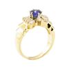 Image 4 : 1.47 ctw Blue Sapphire And Diamond Ring - 14KT Yellow Gold