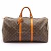 Image 1 : Louis Vuitton Brown Monogram Canvas Leather Keepall 50 cm Duffle Bag Luggage