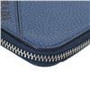 Image 8 : Prada Navy Blue Micro Grain Vitello Leather Zip Coin Card Case Purse