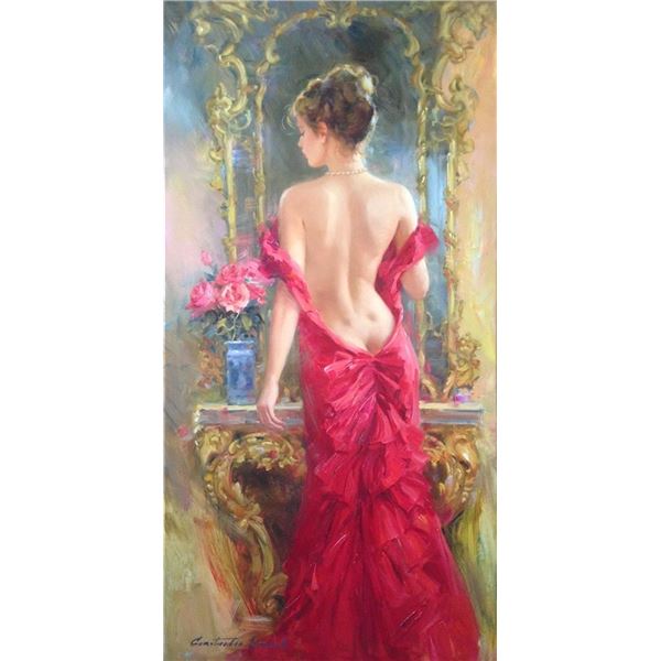 Lady in Red by Constantin Lvovich