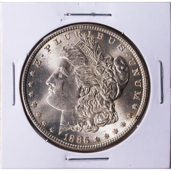 1885 $1 Morgan Silver Dollar Coin CH BU