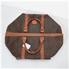 Image 1 : Celine Brown Canvas Leather Macadam Boston Travel Bag