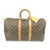 Image 1 : Louis Vuitton Brown Monogram Canvas Leather Keepall 45 cm Duffle Bag Luggage