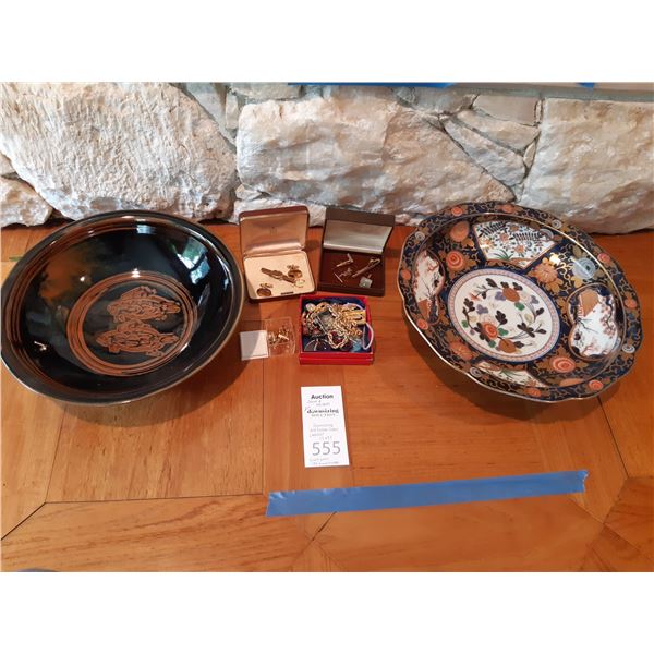 Decorative Bowls & Gold Filled Cufflinks Cat A