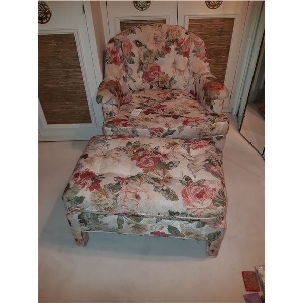 Lounge Chair & Ottoman Cat A