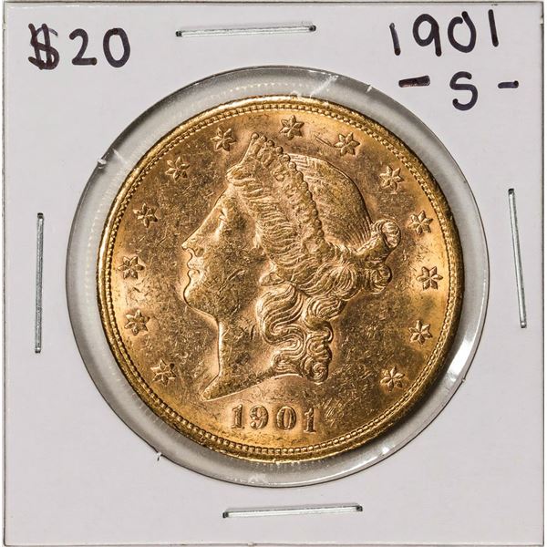 1901-S $20 Liberty Head Double Eagle Gold Coin