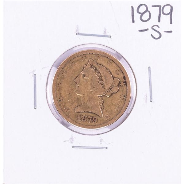 1879-S $5 Liberty Head Half Eagle Gold Coin