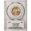 Image 2 : 2017 $10 American Gold Eagle Coin PCGS MS70 First Strike Saint Gaudens Label