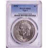 Image 1 : 1976 Type 1 $1 Eisenhower Silver Dollar Coin PCGS MS65