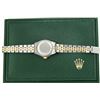 Image 8 : Rolex Ladies Two Tone Blue Vignette Diamond Oyster Perpetual Datejust Wristwatch