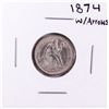 Image 1 : 1874 w/Arrows Seated Liberty Dime Coin