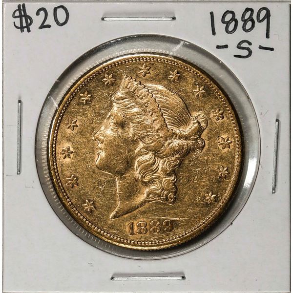 1889-S $20 Liberty Head Double Eagle Gold Coin