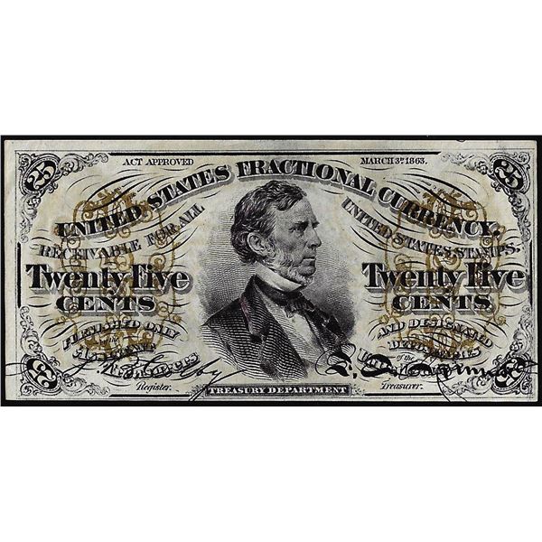 March 3, 1863 Third Issue Twenty-Five Cents Fractional Currency Note