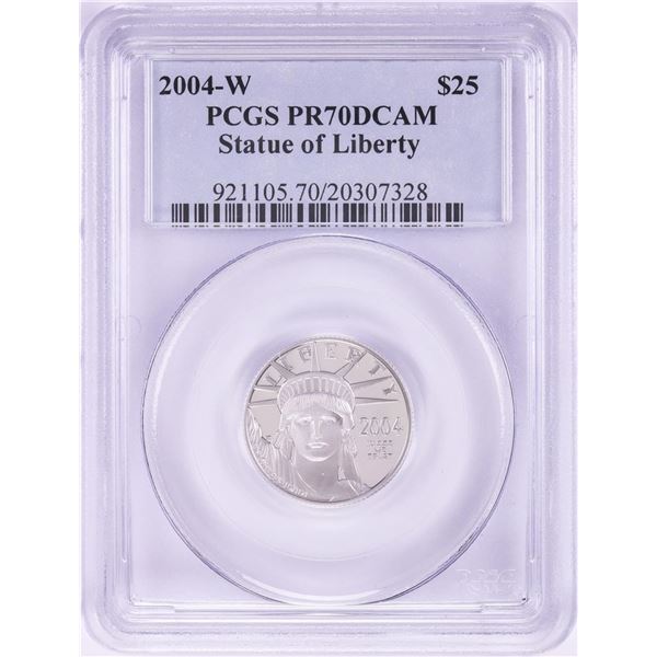 2004-W $25 Proof Platinum American Eagle Coin PCGS PR70DCAM