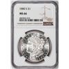 Image 1 : 1880-S $1 Morgan Silver Dollar Coin NGC MS66