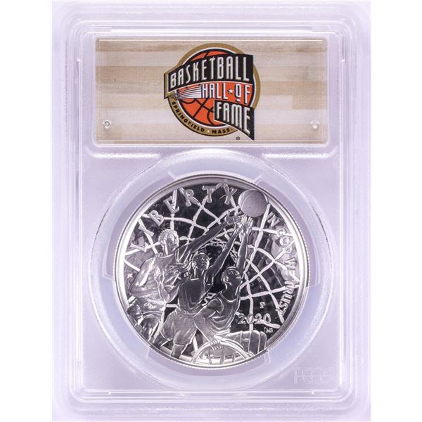 2020-P $1 Basketball Hall of Fame Silver Dollar Coin PCGS PR70DCAM First Day of Issue