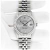 Image 3 : Rolex Men's Stainless Steel Diamond Datejust Wristwatch with Rolex Box