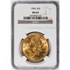 Image 1 : 1904 $20 Liberty Head Double Eagle Gold Coin NGC MS64